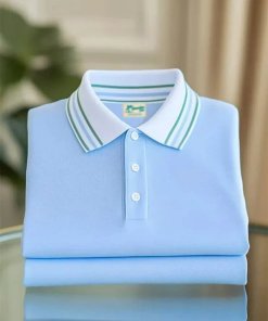 Basic Casual Logo Shirt Men's Solid Lapel  Shirt Large & Tall Sizes