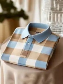 Men’s Classic Business Logo Button Short Sleeve
