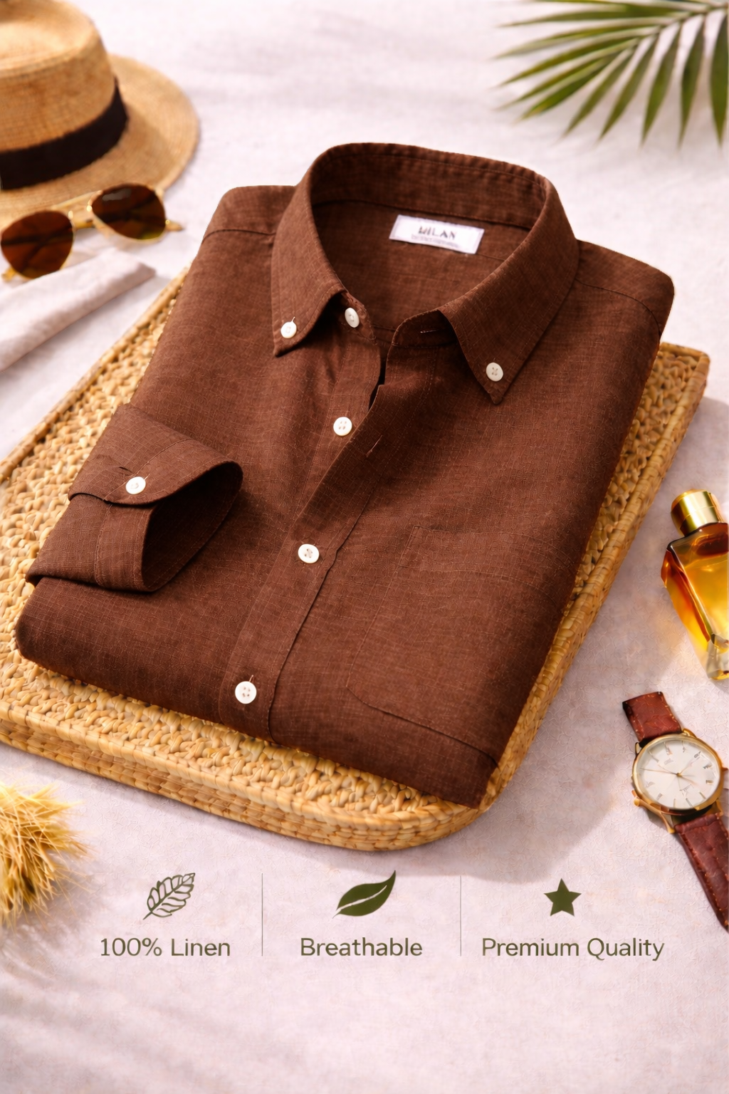 Combo Set 2 Linen Shirts Combo Pack (4 Shirts) - Image 4