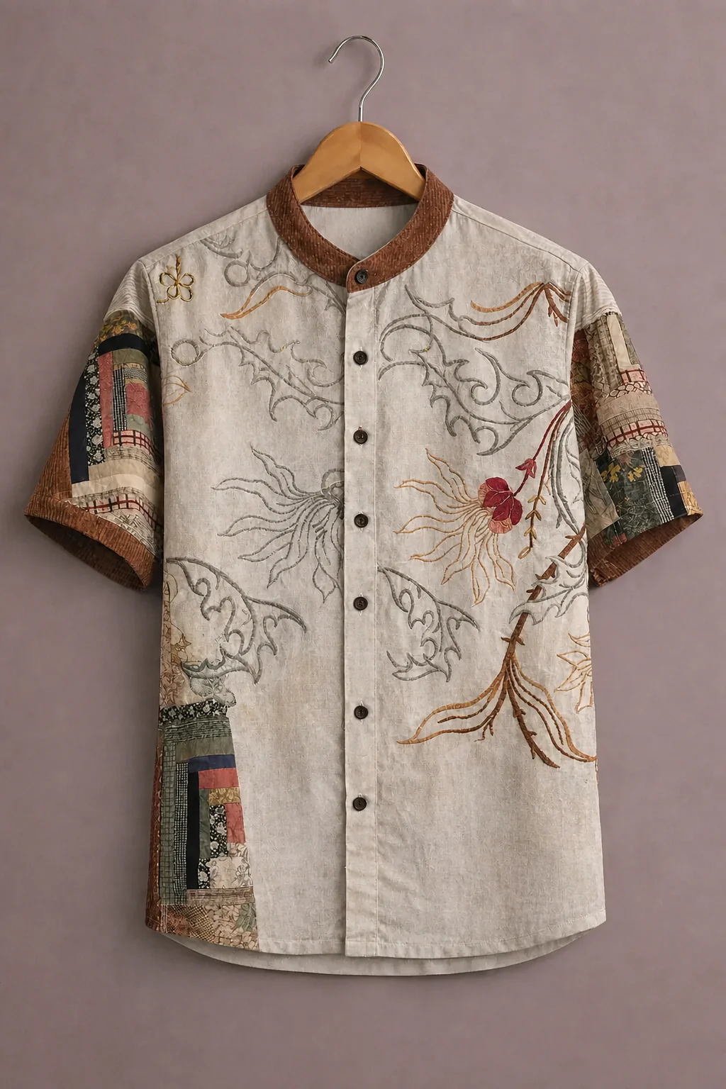 ForeverChoice™ Premium Artistic Printed Shirt for Men – Designer Half Sleeve Casual Shirt | Unique Floral Abstract Style - Image 3
