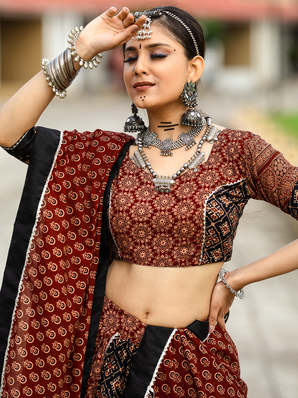 Digital patola print traditional lehenga choli - Image 6
