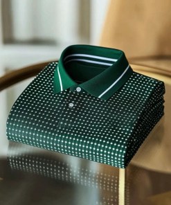 Men’s Classic Business Logo Button Short Sleeve