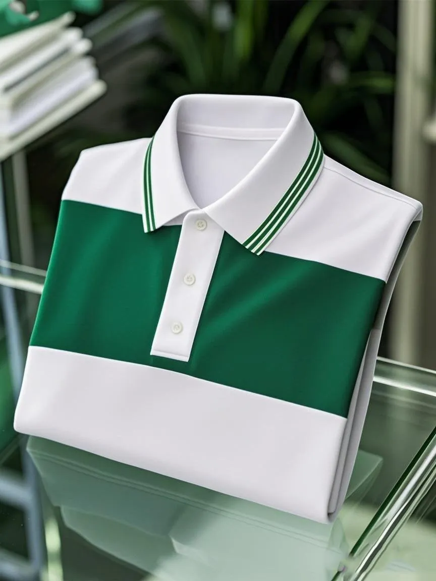 Balltoy Men’s Business Casual Button Short Sleeve Shirt - Image 3